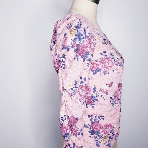 Crave fame floral rose multi top - Picture 3 of 4
